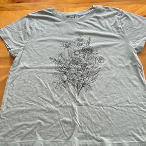 over sized light mint green shirt